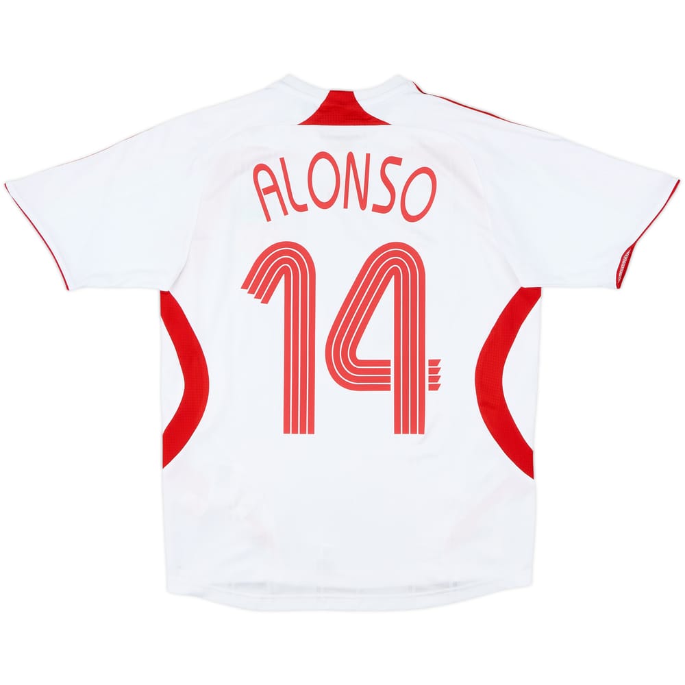 2007-08 Liverpool Away Shirt Alonso #14 - 8/10 - (M)