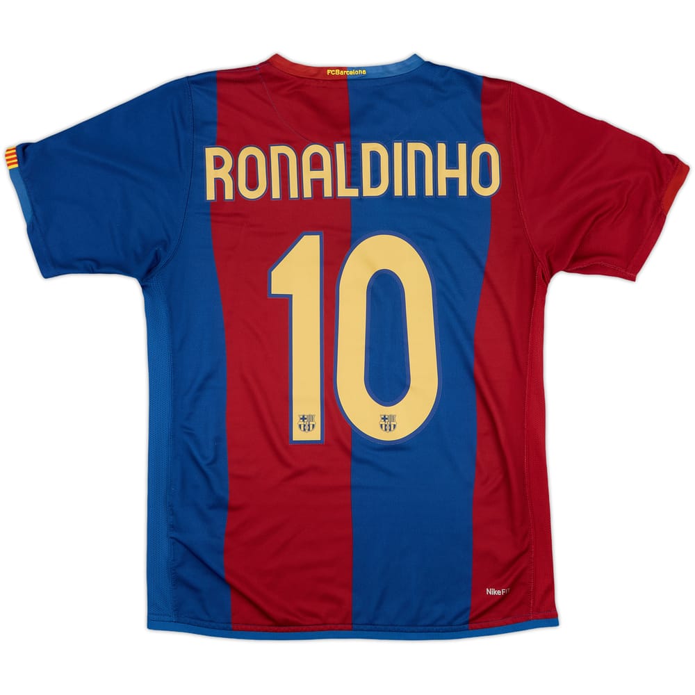 2006-07 Barcelona Home Shirt Ronaldinho #10 - 8/10 - (S)