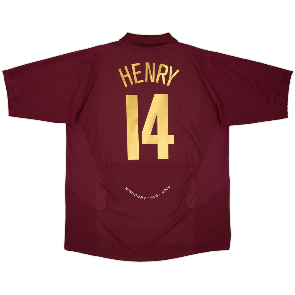 2005-06 Arsenal Home Shirt Henry #14 - 8/10 - (XXL)