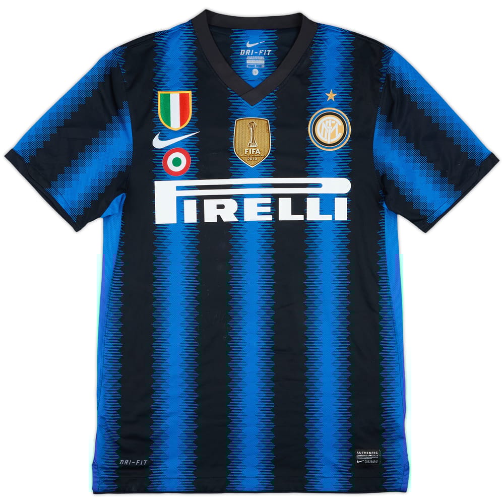 2010-11 Inter Milan Home Shirt #4 - 6/10 - (S)