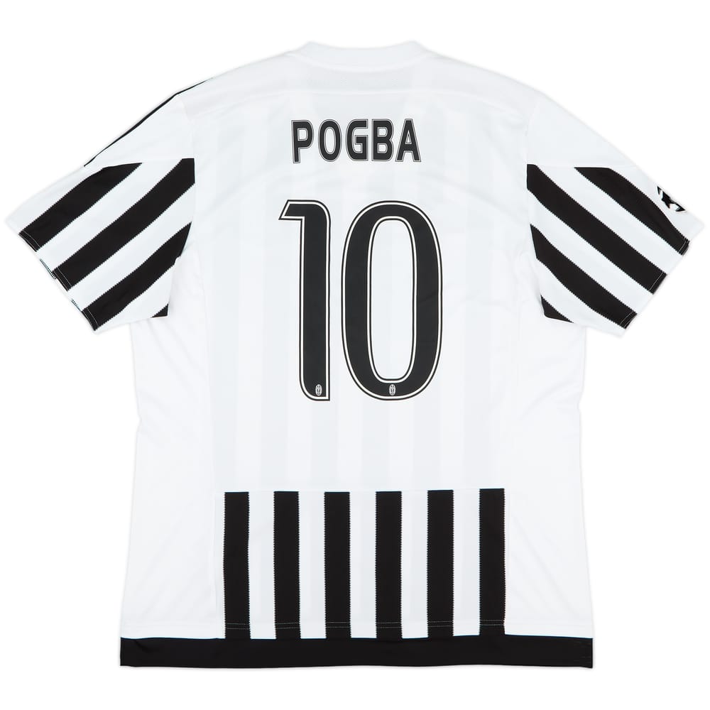 2015-16 Juventus Home Shirt Pogba #10 - 9/10 (XL)