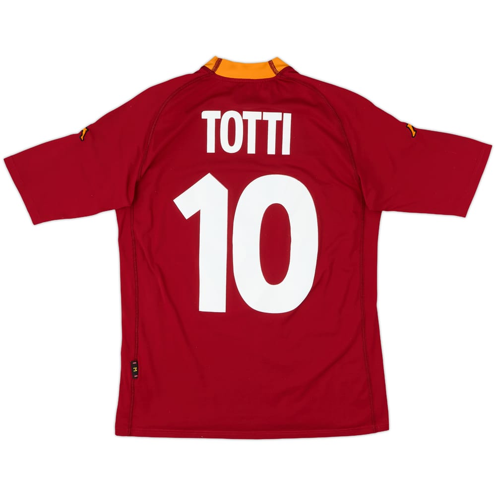 2000-01 Roma Home Shirt Totti #10 - 6/10 - (M)