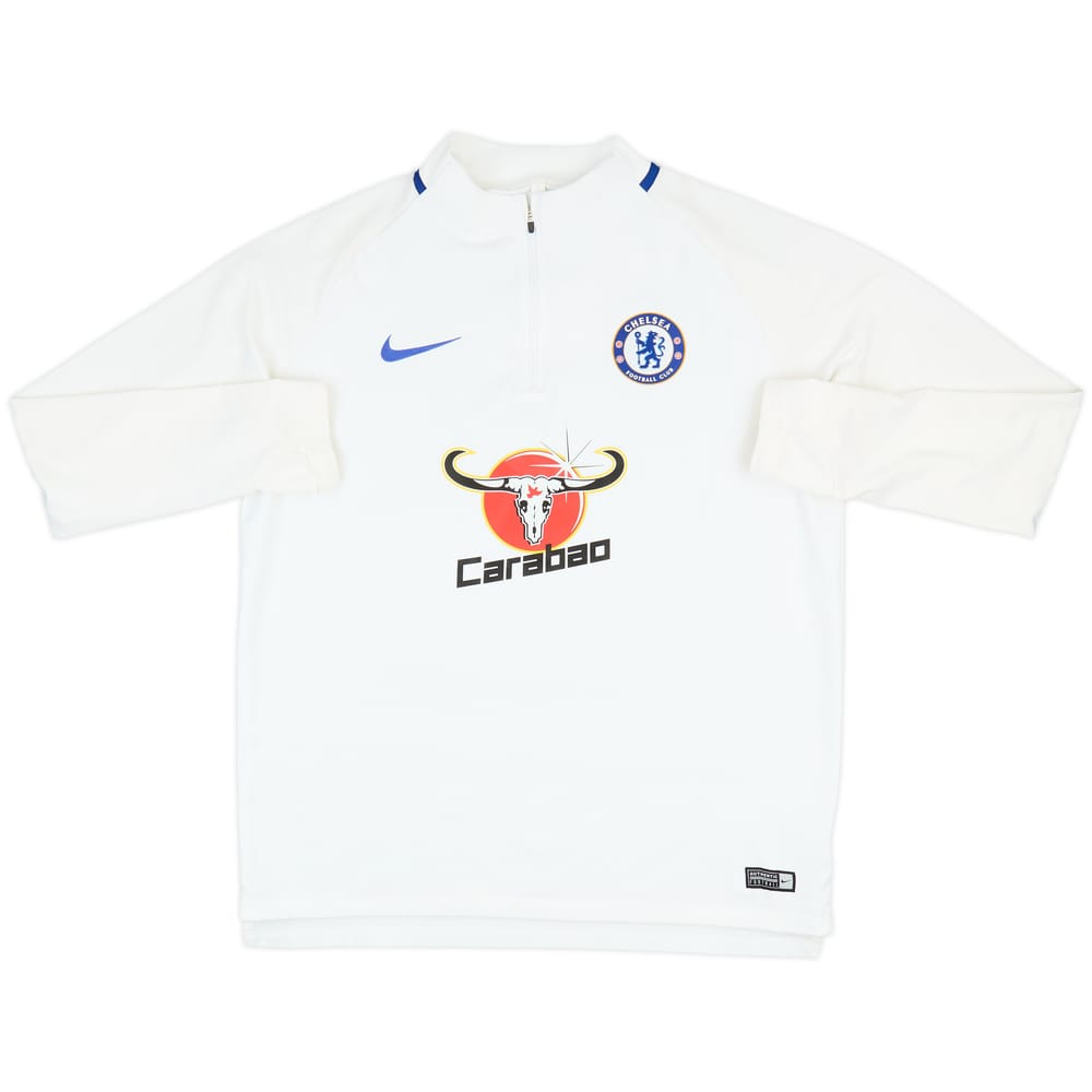 2017-18 Chelsea adidas 1/4 Zip Sweat Top - 7/10 - (L)