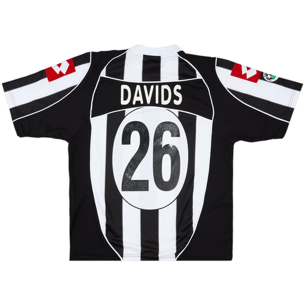 2002-03 Juventus Player Issue Home Shirt Davids #26 - 5/10 - (L)