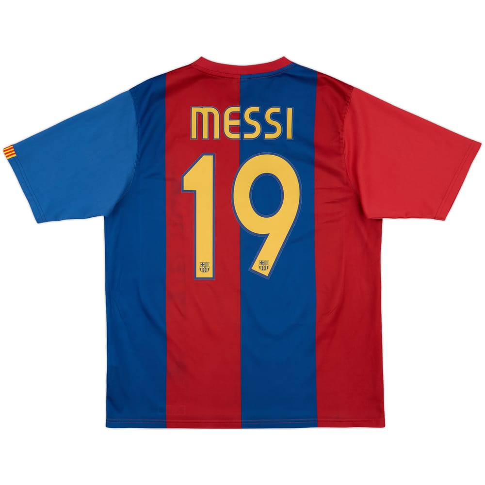 2006-07 Barcelona Basic Home Shirt Messi #19 - 7/10 - (L)