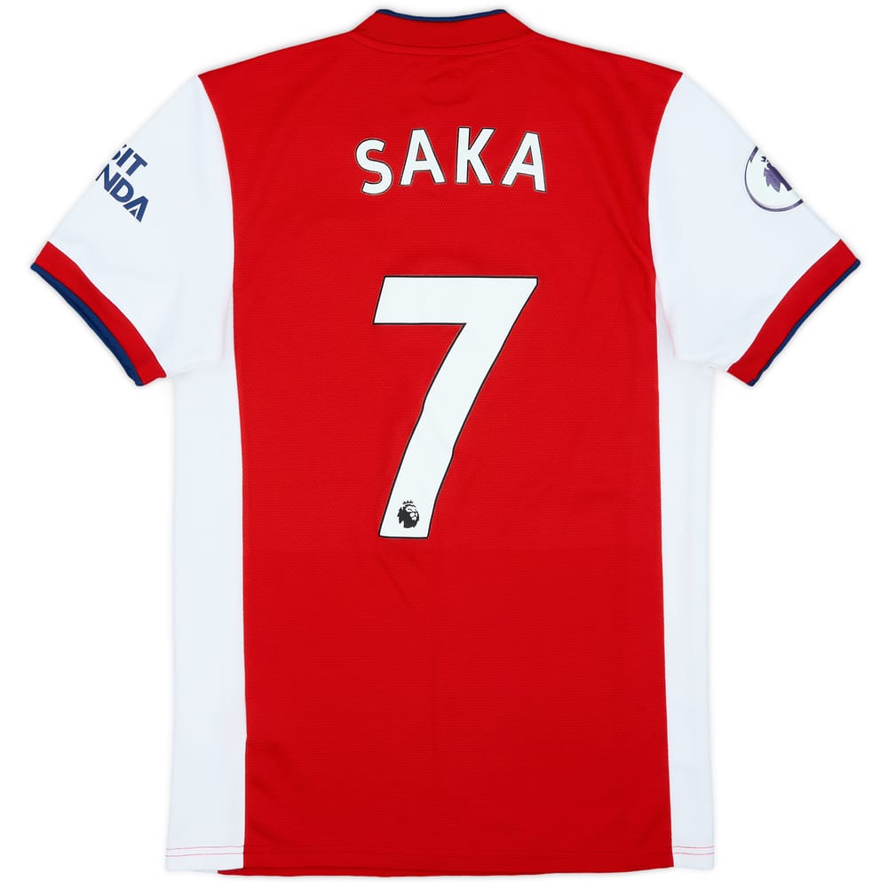 2021-22 Arsenal Home Shirt Saka #7 - 8/10 - (S)