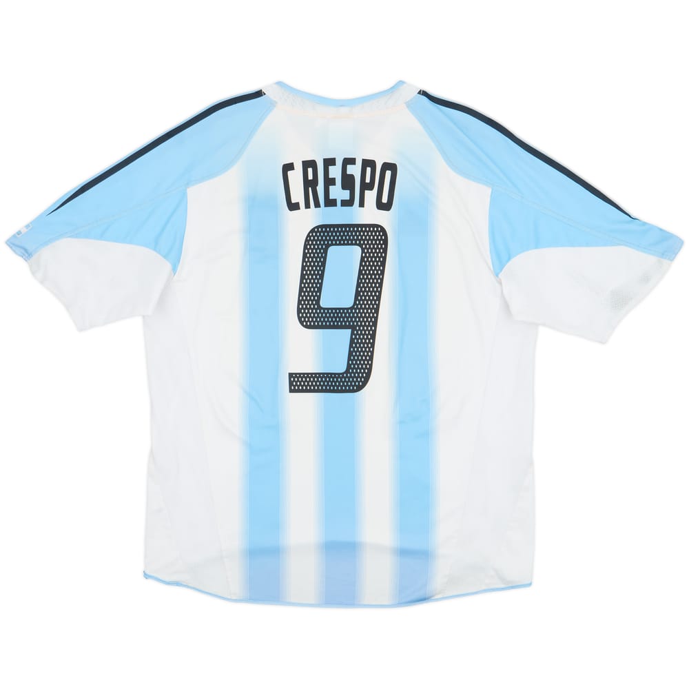 2004-05 Argentina Home Shirt Crespo #9 - 5/10 - (XL)