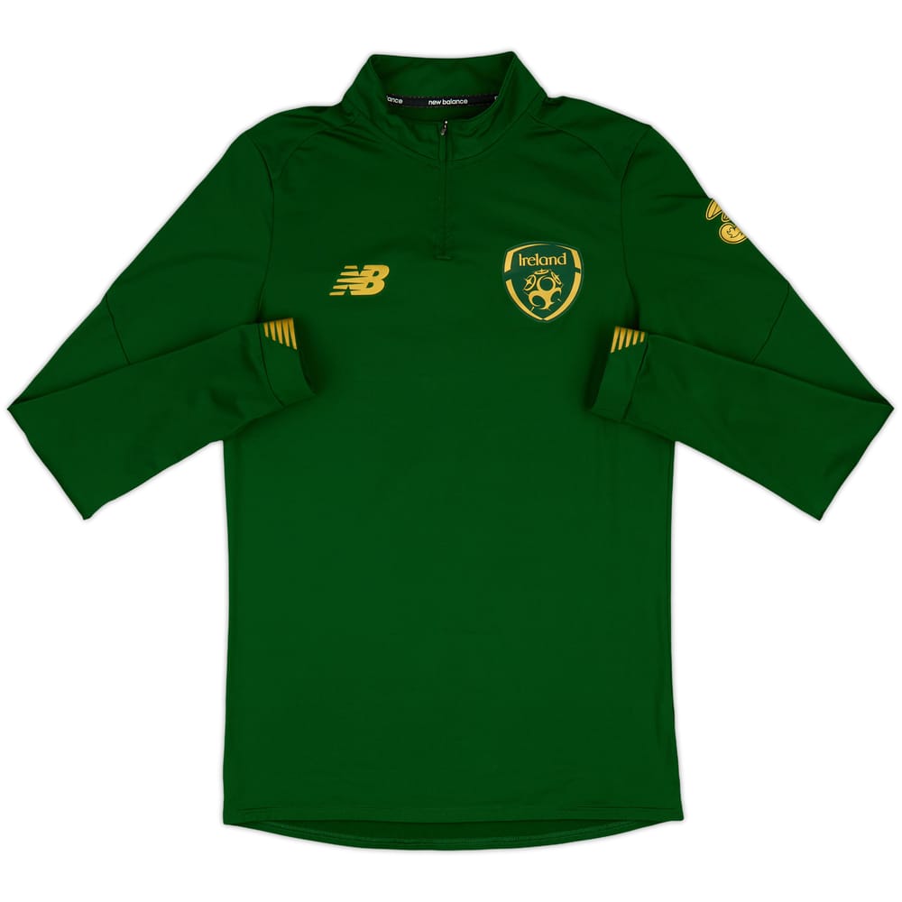 2017-18 Ireland New Balance 1/4 Zip Training Top - 8/10 - (L.Boys)