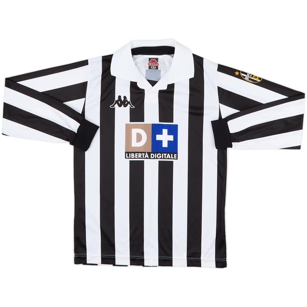1998-99 Juventus Basic Home L/S Shirt - 5/10 - (XL.Boys)