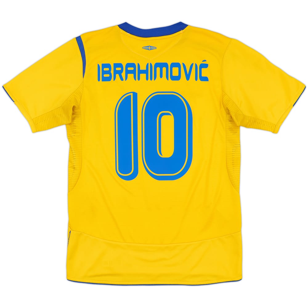 2005-06 Sweden Home Shirt Ibrahimovic #10 - 8/10 - (S)