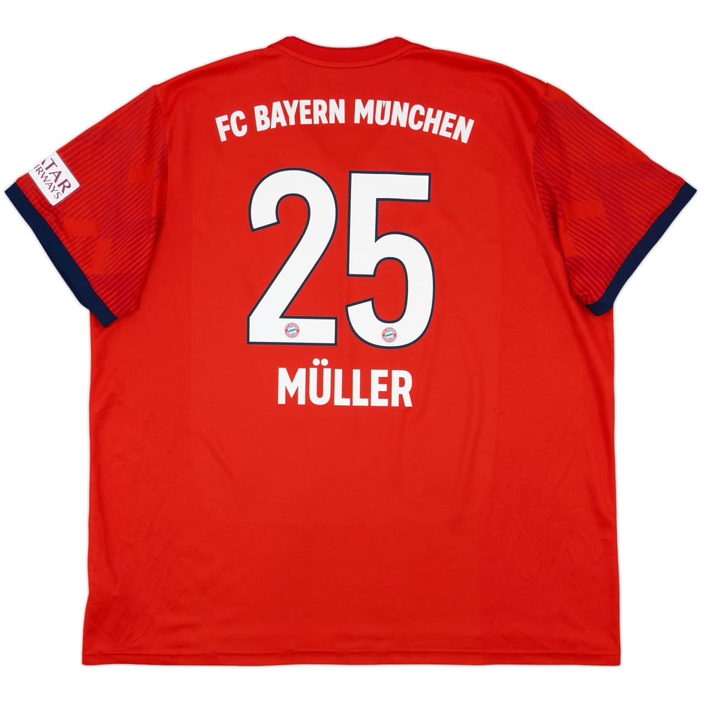 2018-19 Bayern Munich Home Shirt Muller #25 - 9/10 - (XXL)