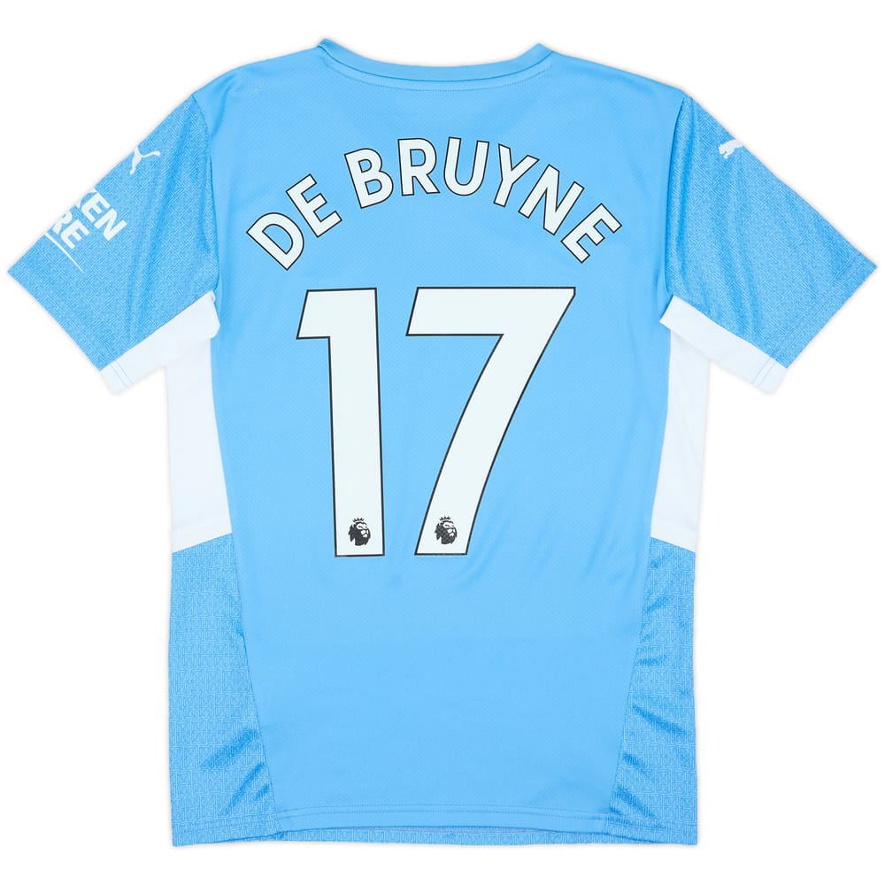 2021-22 Manchester City Home Shirt De Bruyne #17 - 8/10 - (S)