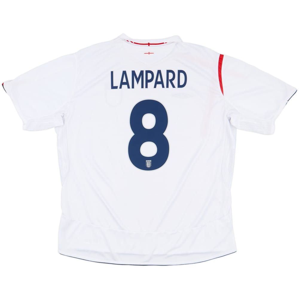 2005-07 England Home Shirt Lampard #8 - 5/10 - (3XL)