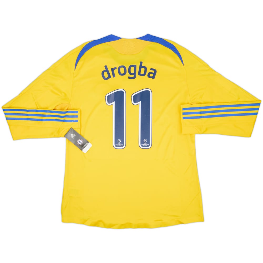 2008-09 Chelsea Player Issue Third L/S Shirt Drogba #11 (XL)