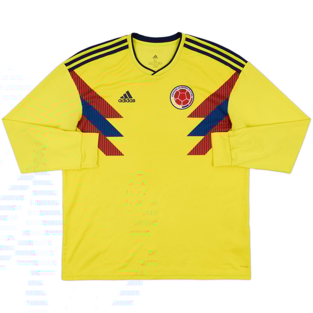 2018-19 Colombia Home L/S Shirt - 7/10 - (XL)