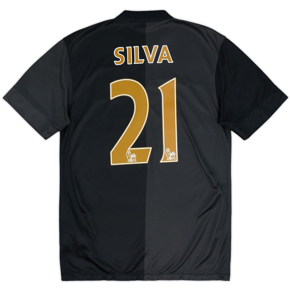 2013-14 Manchester City Away Shirt Silva #21 - 7/10 - (S)