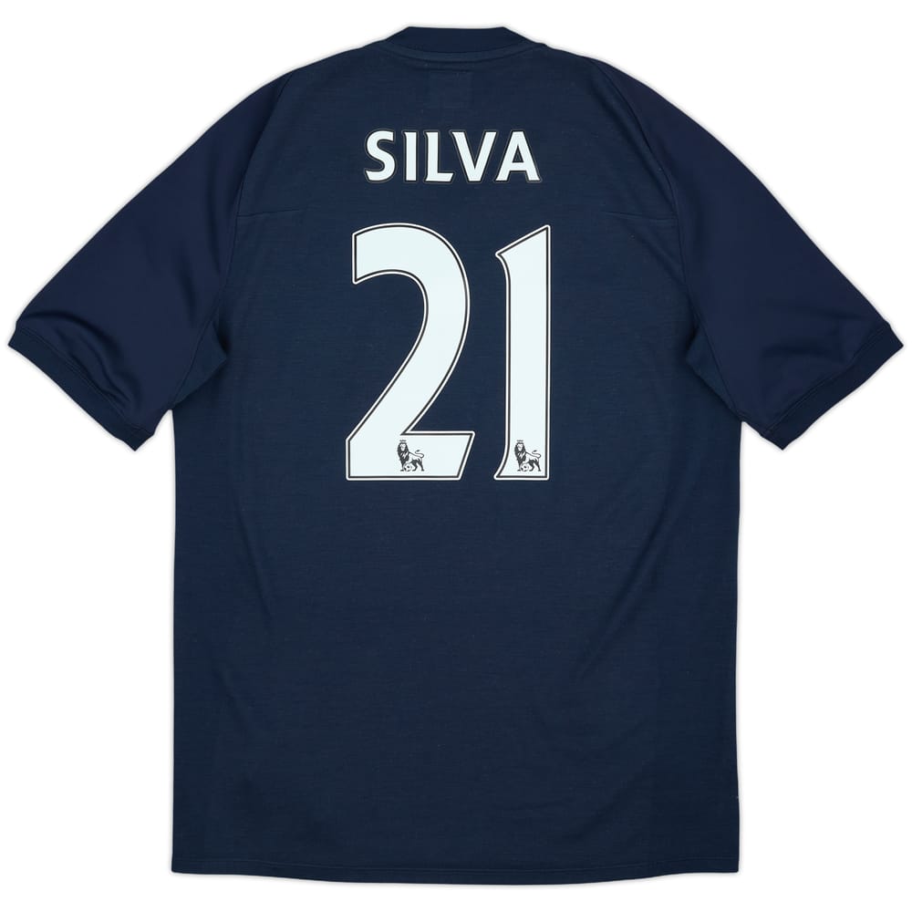 2010-12 Manchester City Away Shirt Silva #21 - 7/10 - (M)