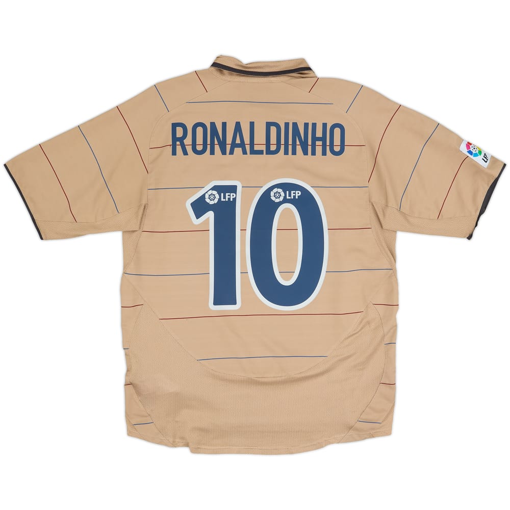 2003-05 Barcelona Away Shirt Ronaldinho #10 - 6/10 - (M)