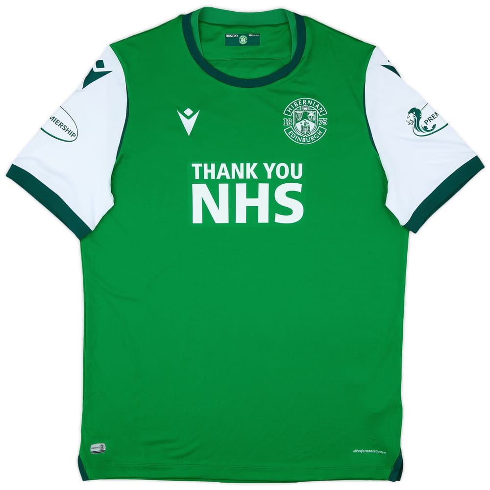 2020-21 Hibernian Home Shirt - 9/10 - (XXL)
