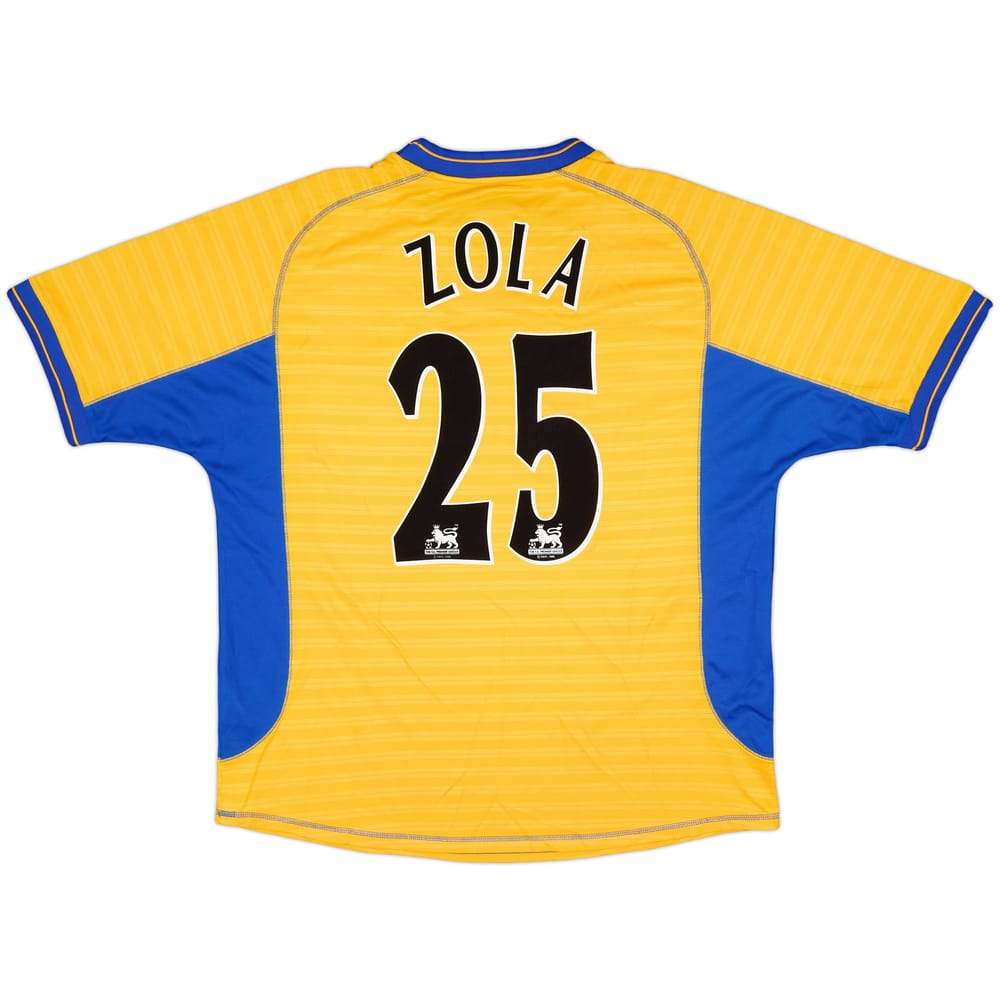 2000-01 Chelsea Away Shirt Zola #25 - 9/10 - (XL)