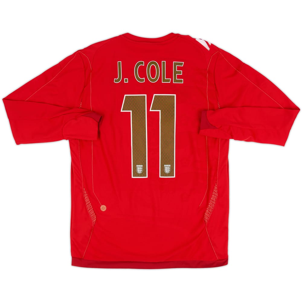 2006-08 England Away L/S Shirt J.Cole #11 - 5/10 - (M)