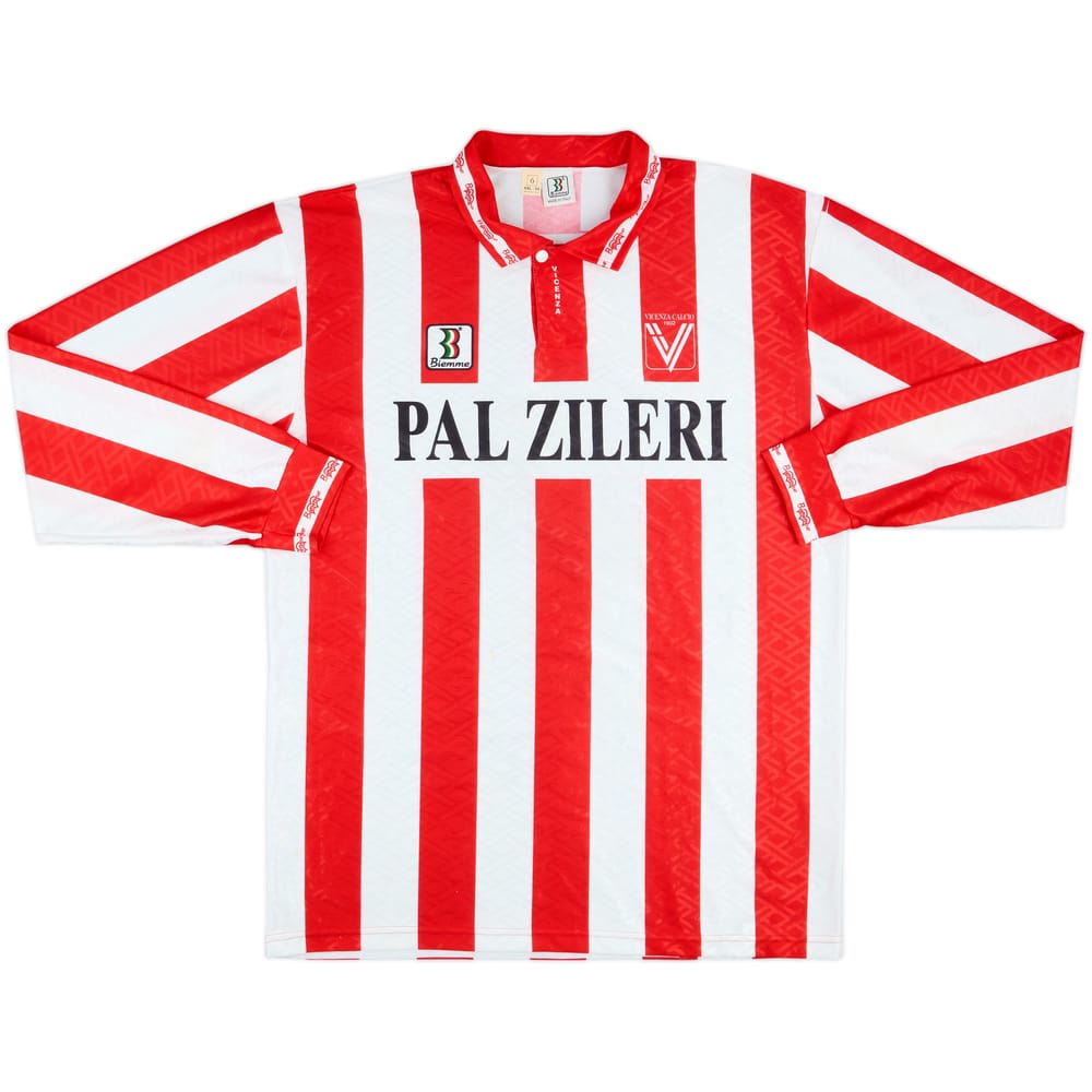 1993-94 Vicenza Squad Signed Home L/S Shirt - 8/10 - (XXL)