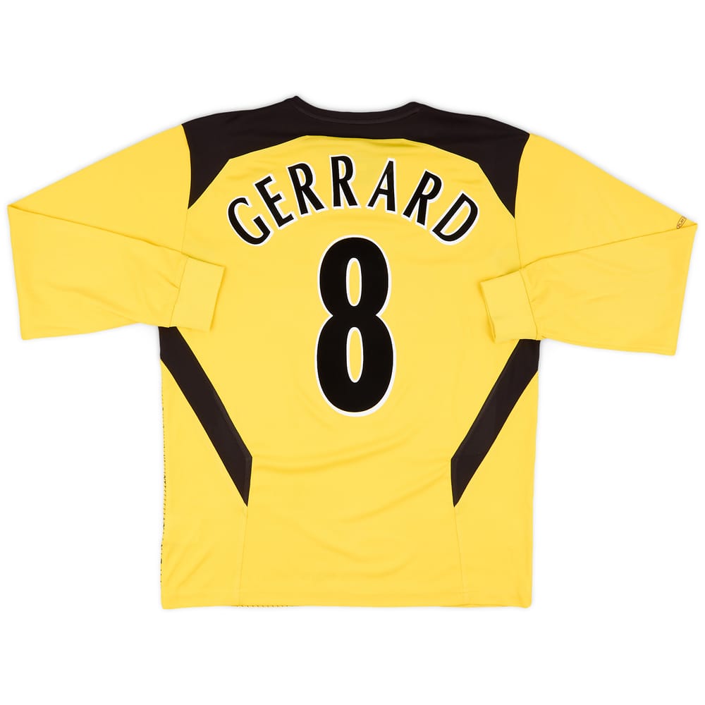 2004-06 Liverpool Away L/S Shirt Gerrard #8 - 9/10 - (M)