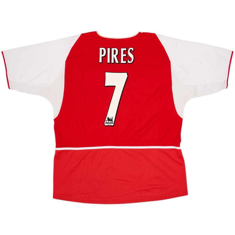 2002-04 Arsenal Home Shirt Pires #7 - 6/10 - (XL)