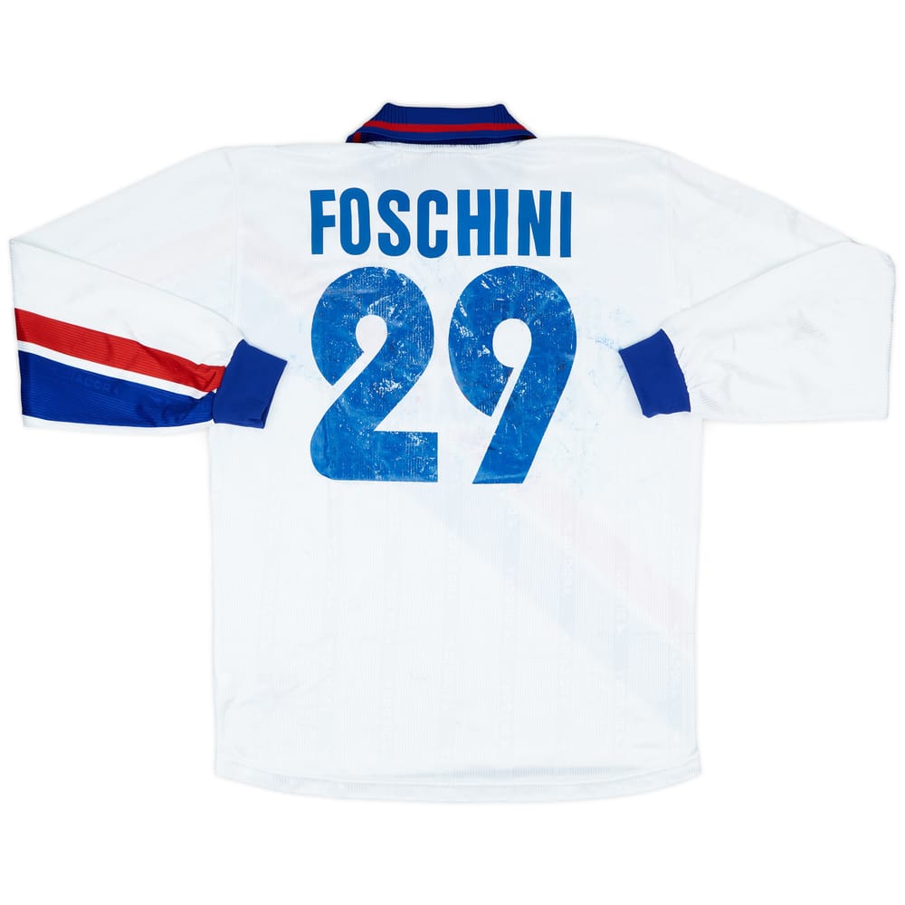 1999-00 Bologna Match Issue Away L/S Shirt Foschini #29