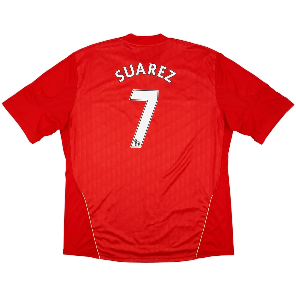 2010-12 Liverpool Home Shirt Suarez #7 - 8/10 - (3XL)
