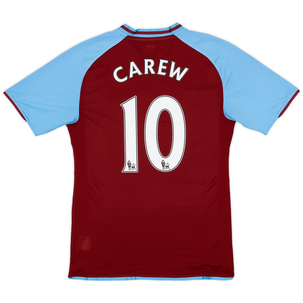 2008-09 Aston Villa Player Issue Home Shirt Carew #10 - 9/10 - (L)