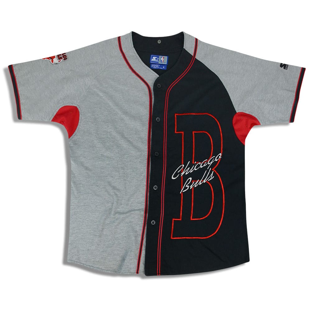 1990s Chicago Bulls Starter Baseball Jersey XL