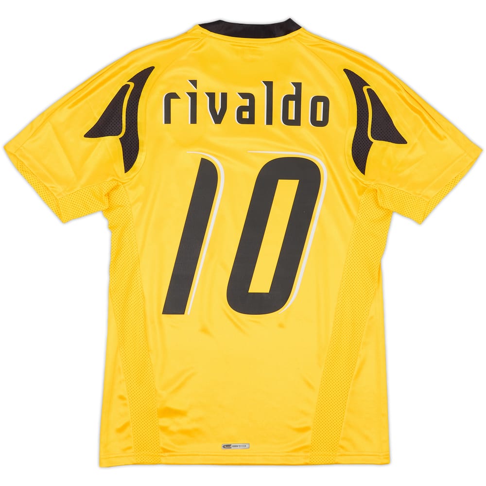 2007-08 AEK Athens Home Shirt Rivaldo #10 (S)