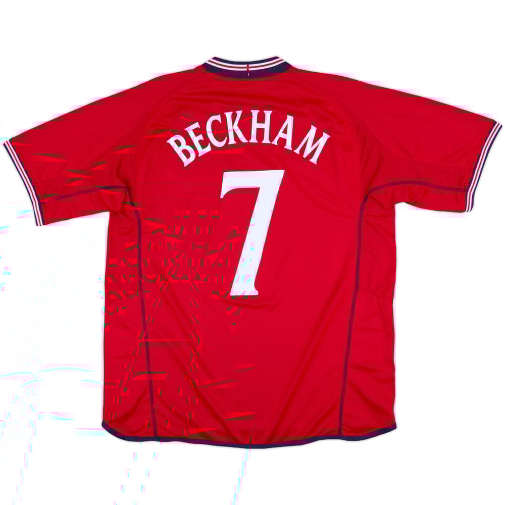 2002-04 England Away Shirt Beckham #7 (XL)