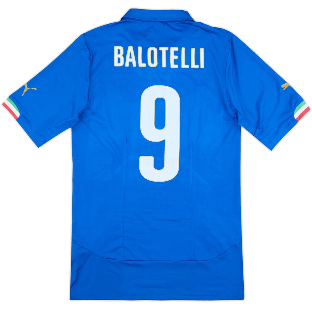 2014-15 Italy Player Issue Home Shirt Balotelli #9 (XXL)