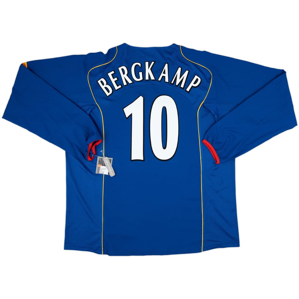 2004-06 Arsenal Away L/S Shirt Bergkamp #10 (XXL)