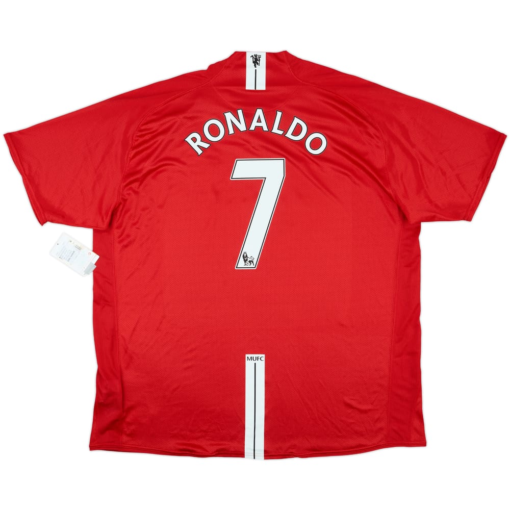 2007-09 Manchester United Home Shirt Ronaldo #7 (3XL)
