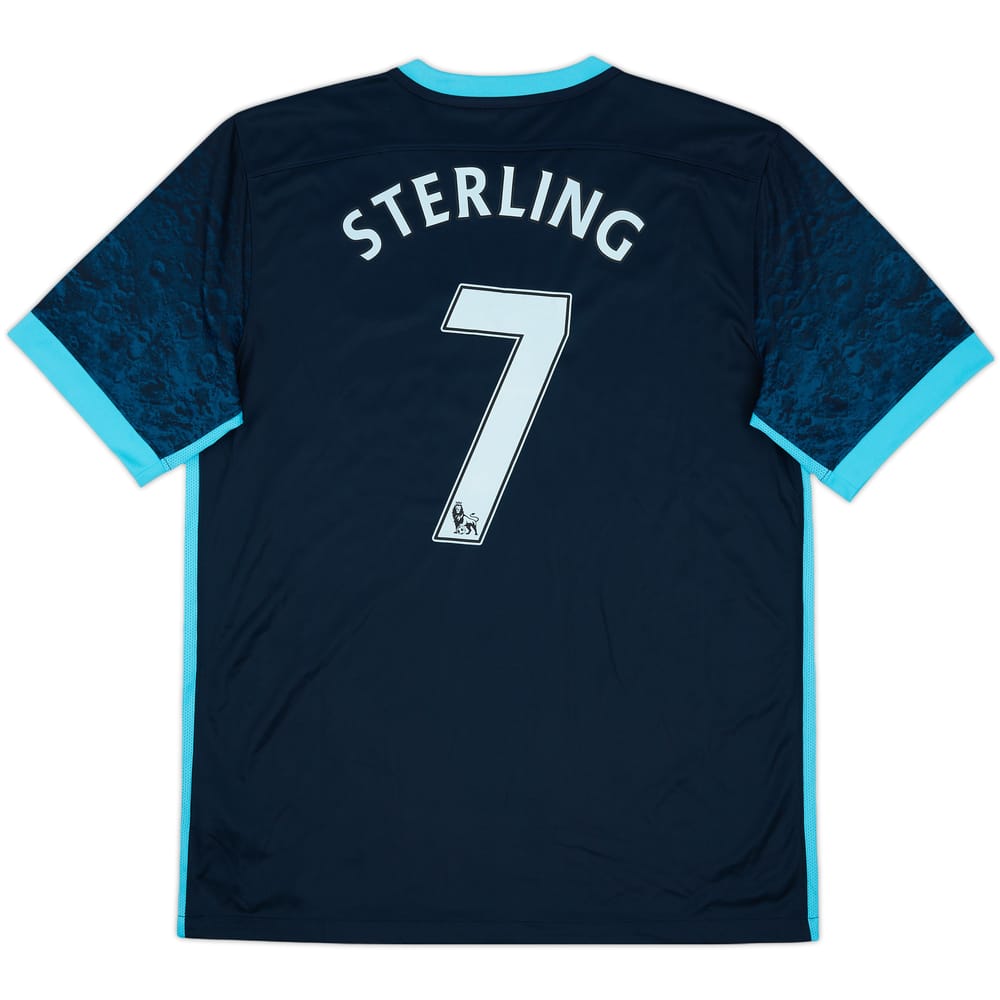 2015-16 Manchester City Away Shirt Sterling #7 (L)