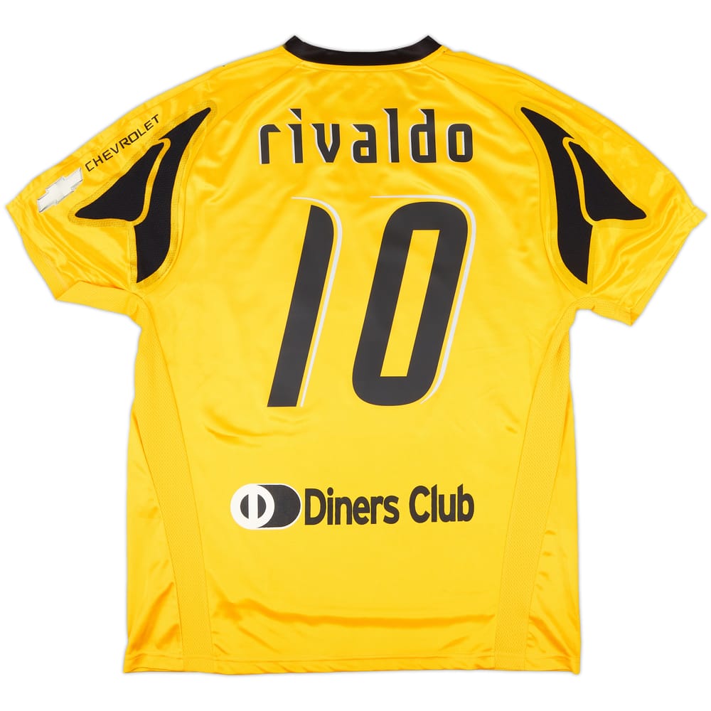 2007-08 AEK Athens Home Shirt Rivaldo #10 (XXL)