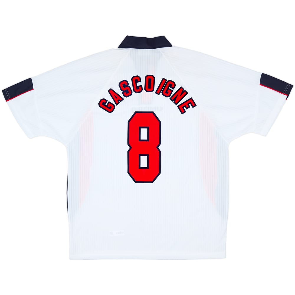 1997-99 England Home Shirt Gascoigne #8 (XL)