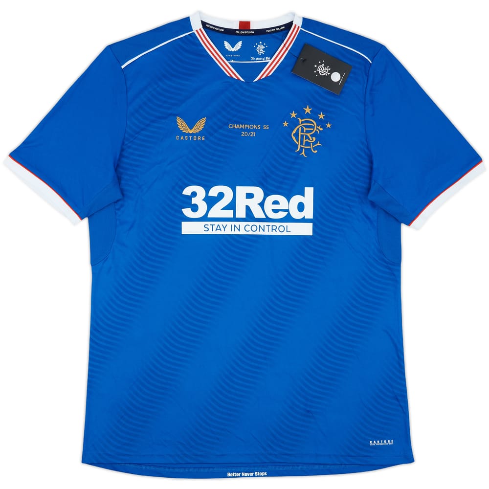 2020-21 Rangers Special Edition 'Champions 55 20/21' Home Shirt (XL)