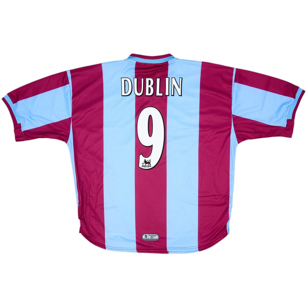 1999-00 Aston Villa Home Shirt Dublin #9 (XL)