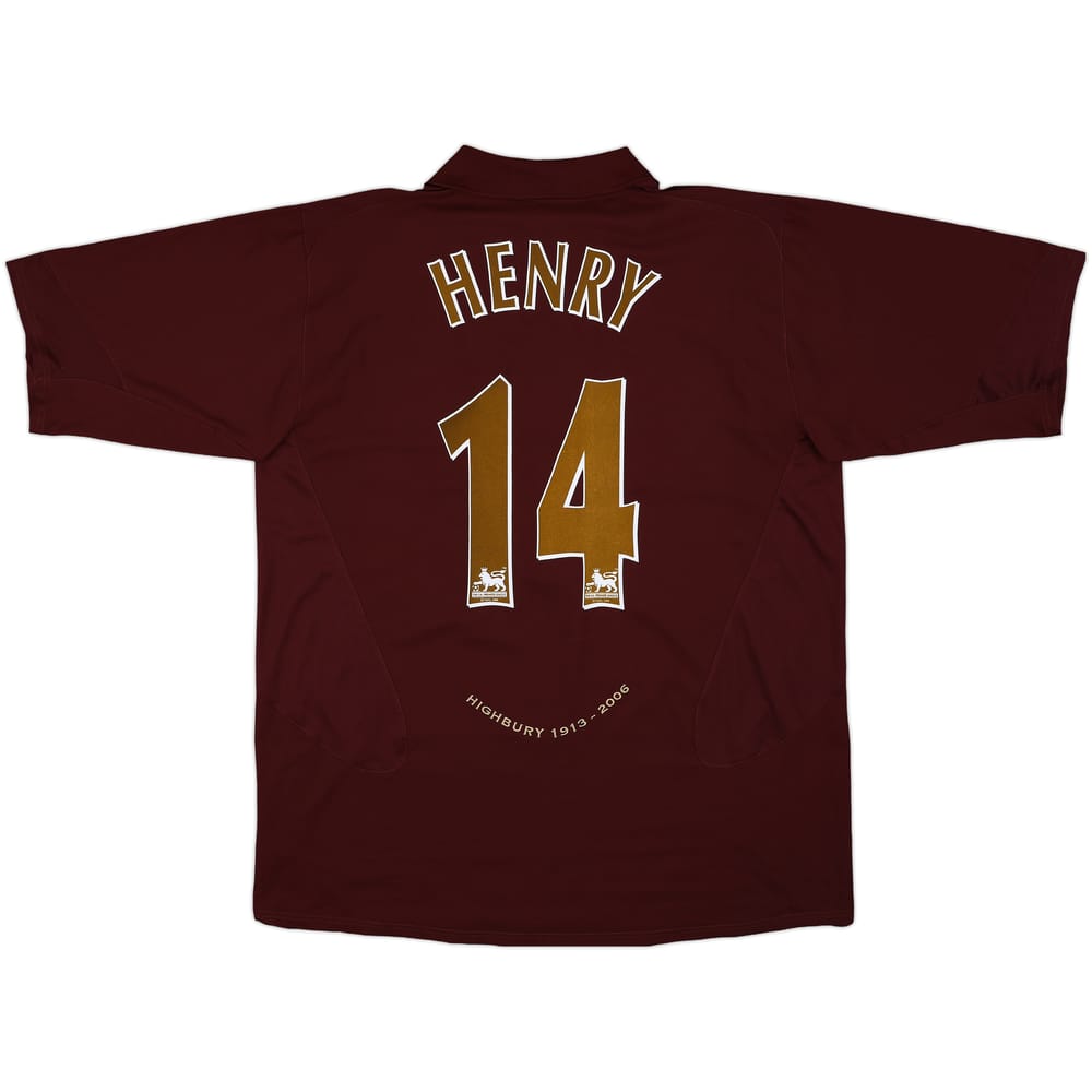 2005-06 Arsenal Home Shirt Henry #14 (XXL)
