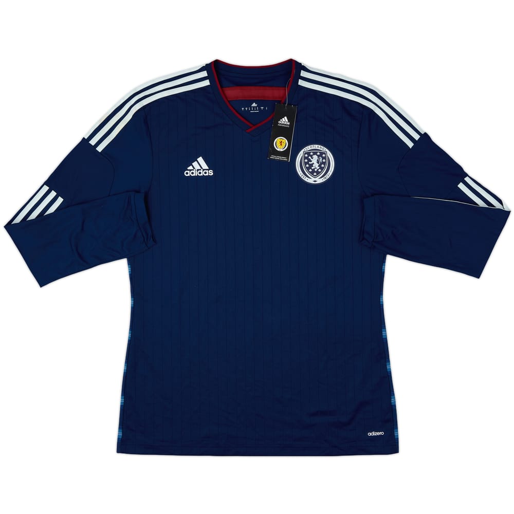 2014-15 Scotland Player Issue Home L/S Shirt (L)
