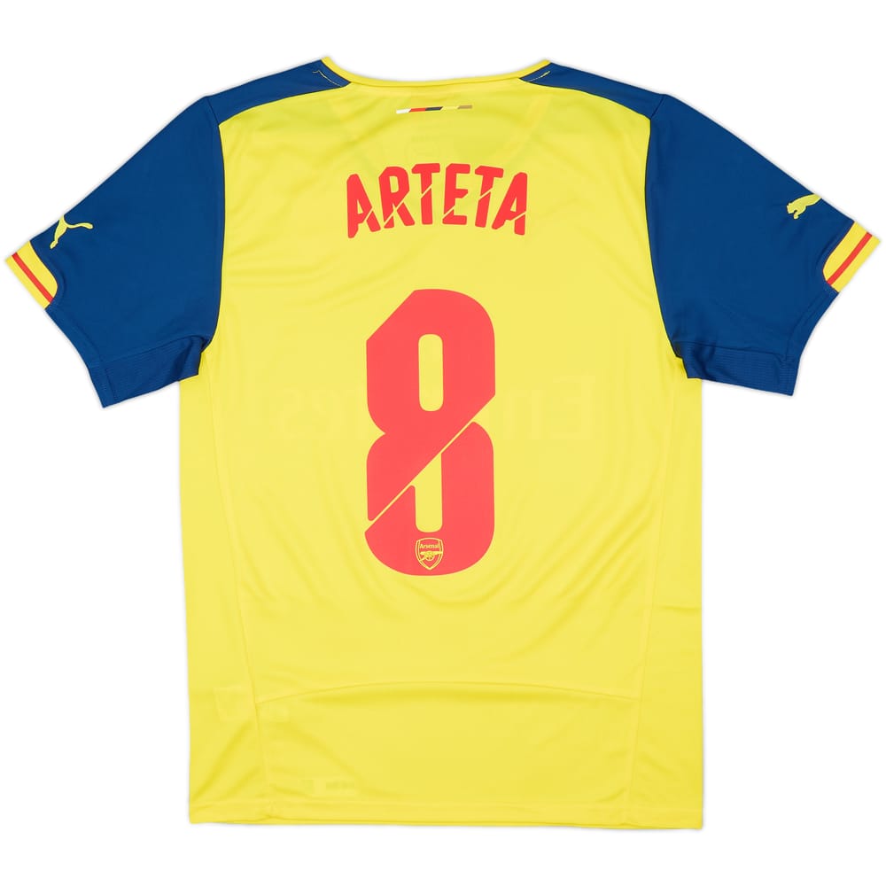 2014-15 Arsenal Away Shirt Arteta #8 (S)