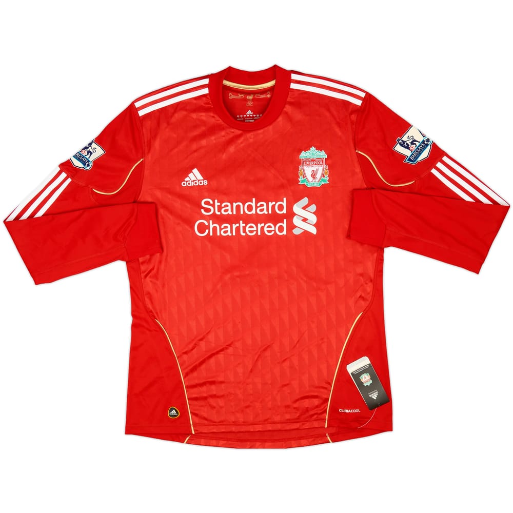 2010-12 Liverpool Home L/S Shirt #8 (L)