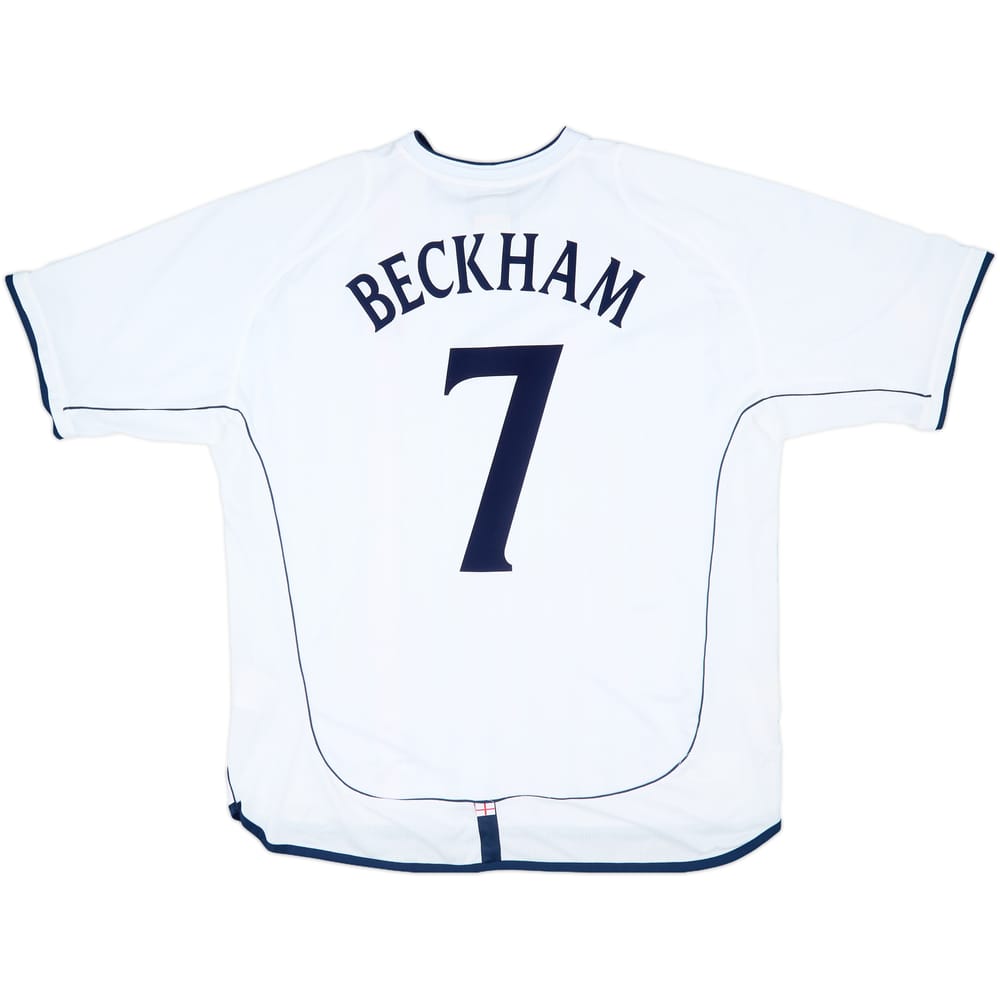 2001-03 England Home Shirt Beckham #7 (XXL)