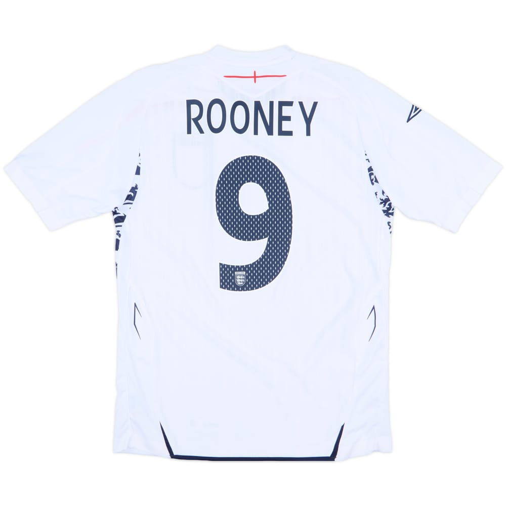 2007-09 England Home Shirt Rooney #9 (M)