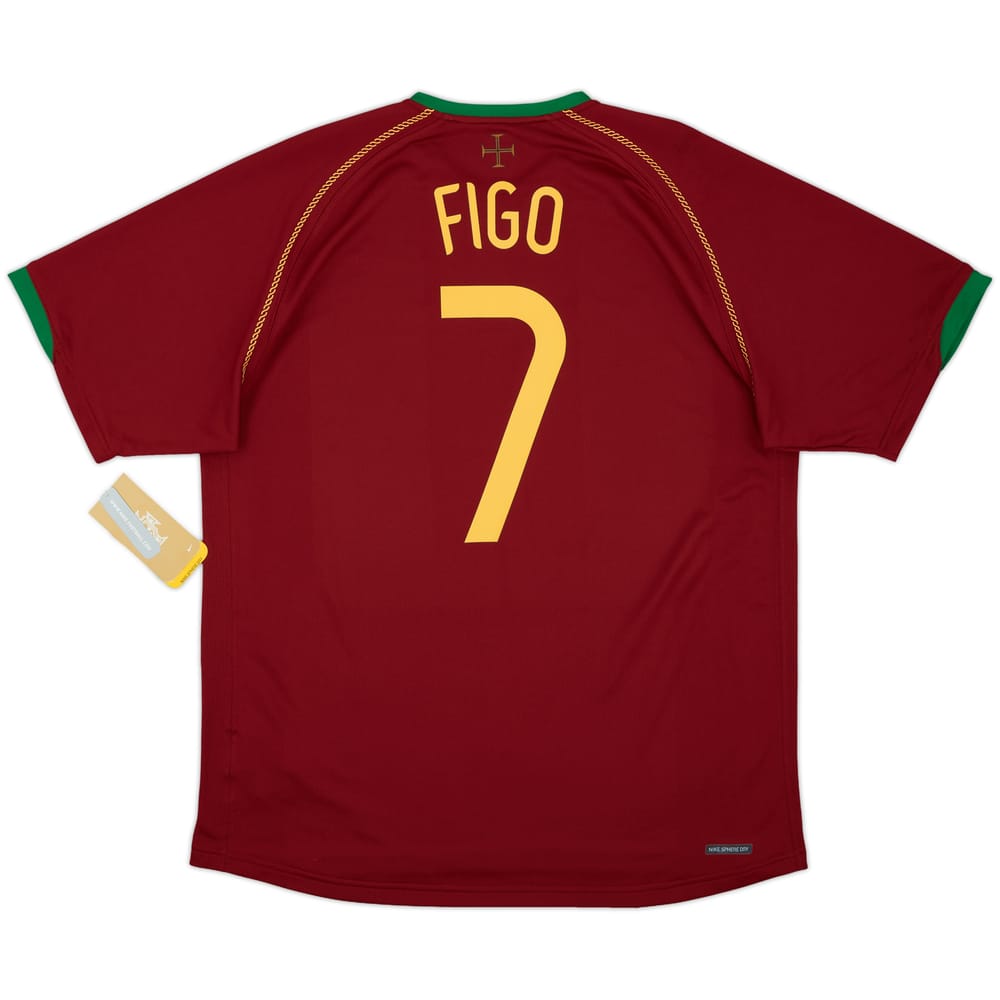 2006-08 Portugal Home Shirt Figo #7 (XL)