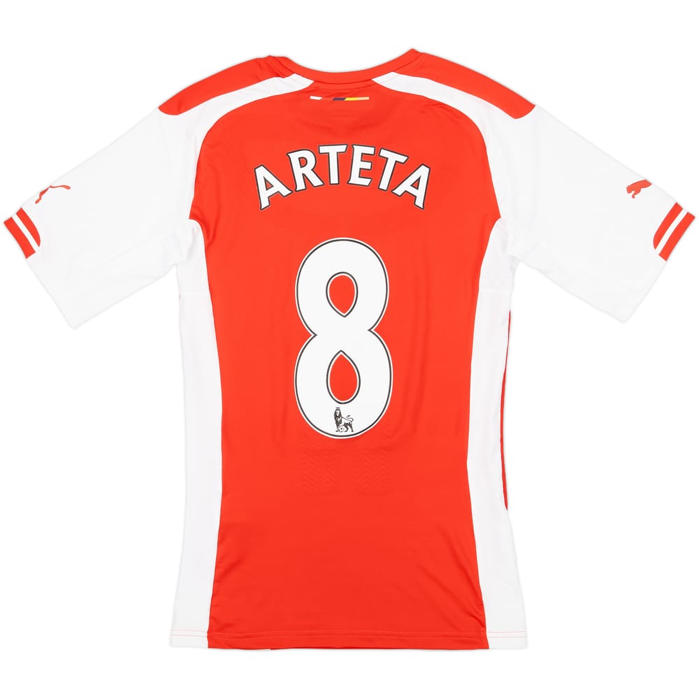 2014-15 Arsenal Authentic Home Shirt Arteta #8 (M)